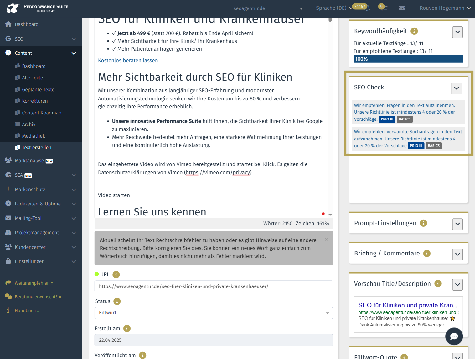 fragen-verwandte-suchanfragen Laut SEO-Check sollten Fragen und verwandte Suchanfragen ergänzt werden