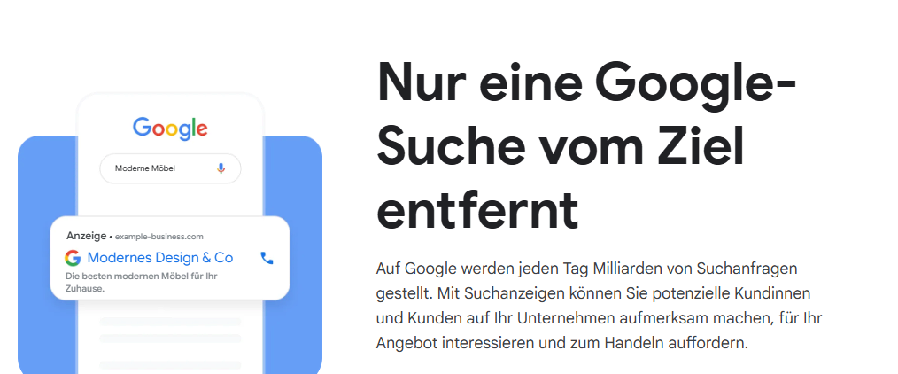 Google Ads: Nur eine Google-Suche vom Ziel entfernt