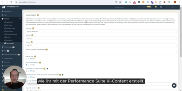 Die ersten Schritte für KI-Content mit der Performance Suite