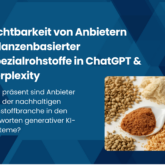 Sichtbarkeit von Anbietern pflanzenbasierter Spezialrohstoffe in ChatGPT & Perplexity