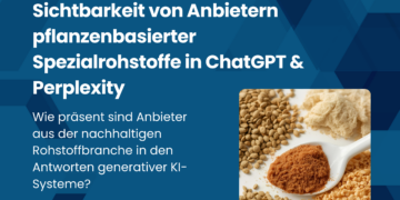 Sichtbarkeit von Anbietern pflanzenbasierter Spezialrohstoffe in ChatGPT & Perplexity